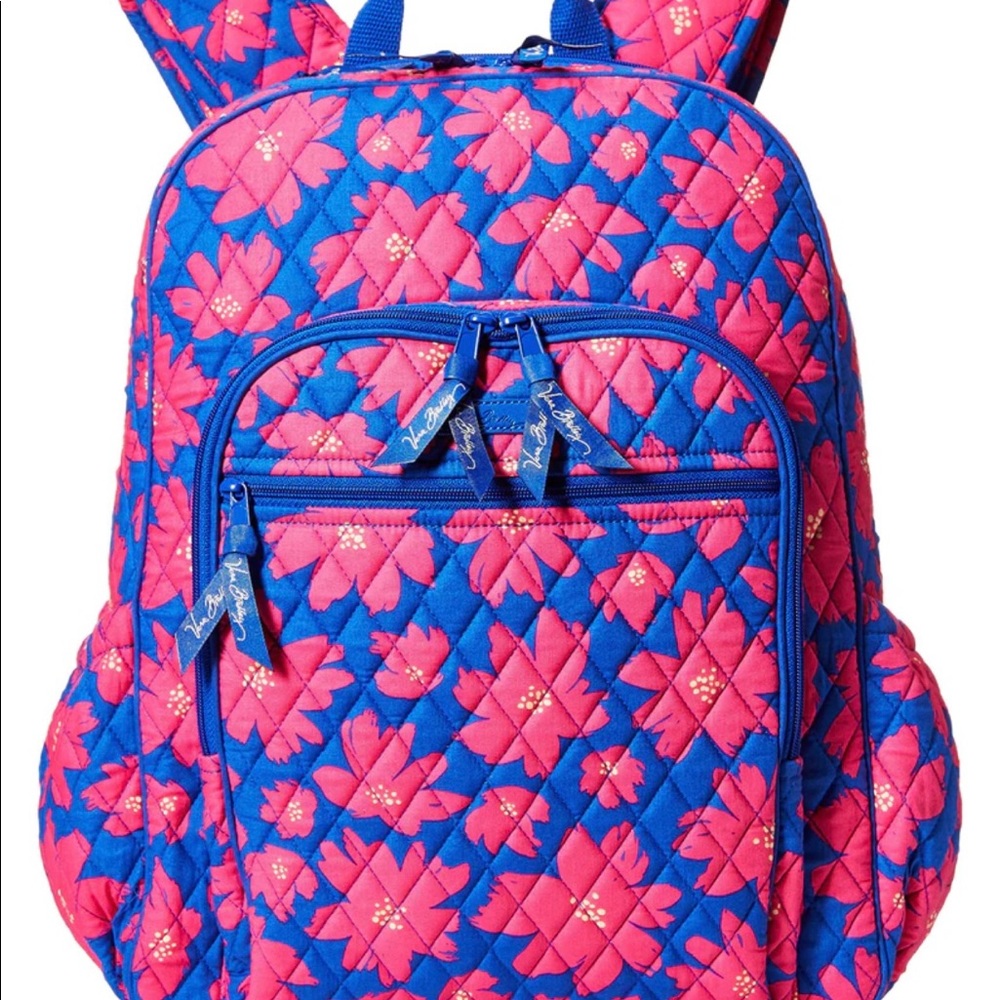 Vera Bradley art poppies campus backpack